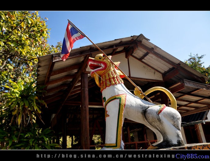 泰国北部清迈拜县寺庙