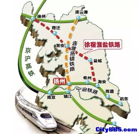 徐州经淮安至盐城铁路年底开工 长三角建新铁路