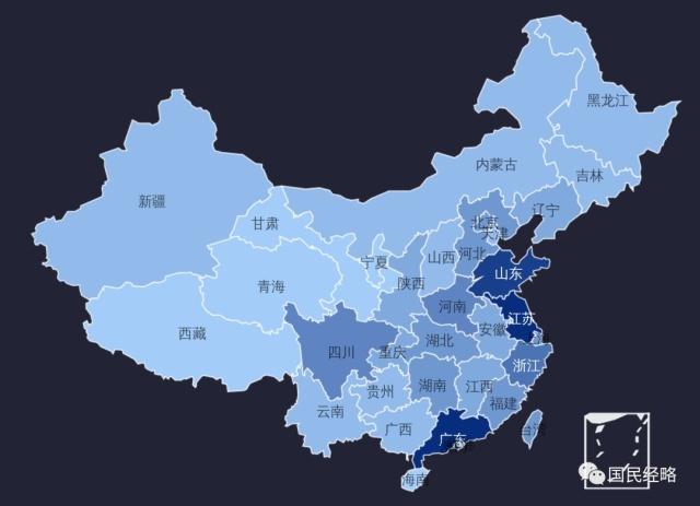 全国GDP排行