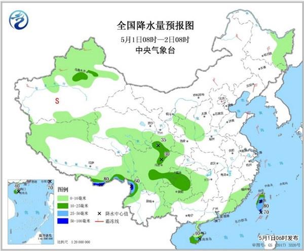全国降水预报