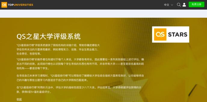 QS之星评级系统