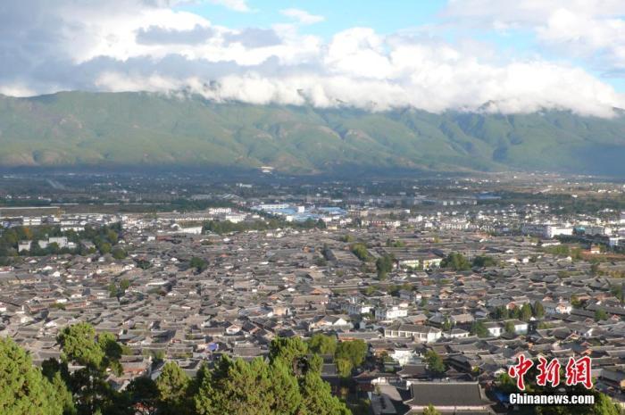 丽江古城远景