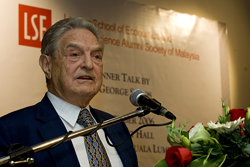 “金融巨鳄”乔治．索罗斯（George Soros）