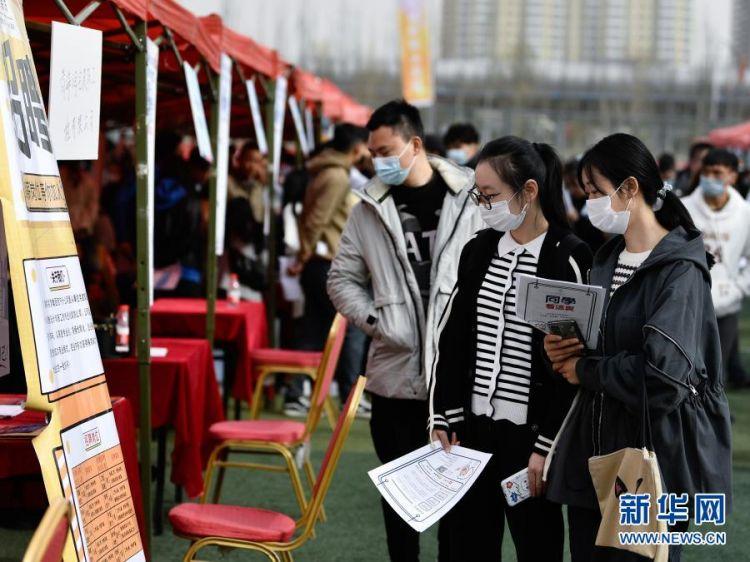 大学生参加招聘会