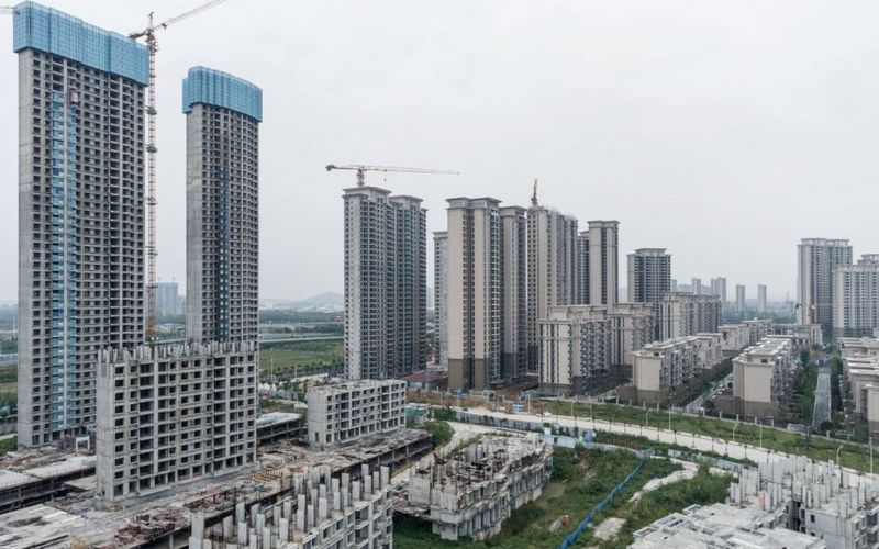 位于武汉的恒大“烂尾楼”