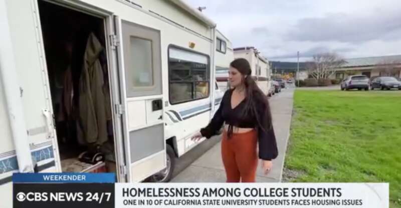 付不起学费和住宿费 几十名加洲大学生住房车