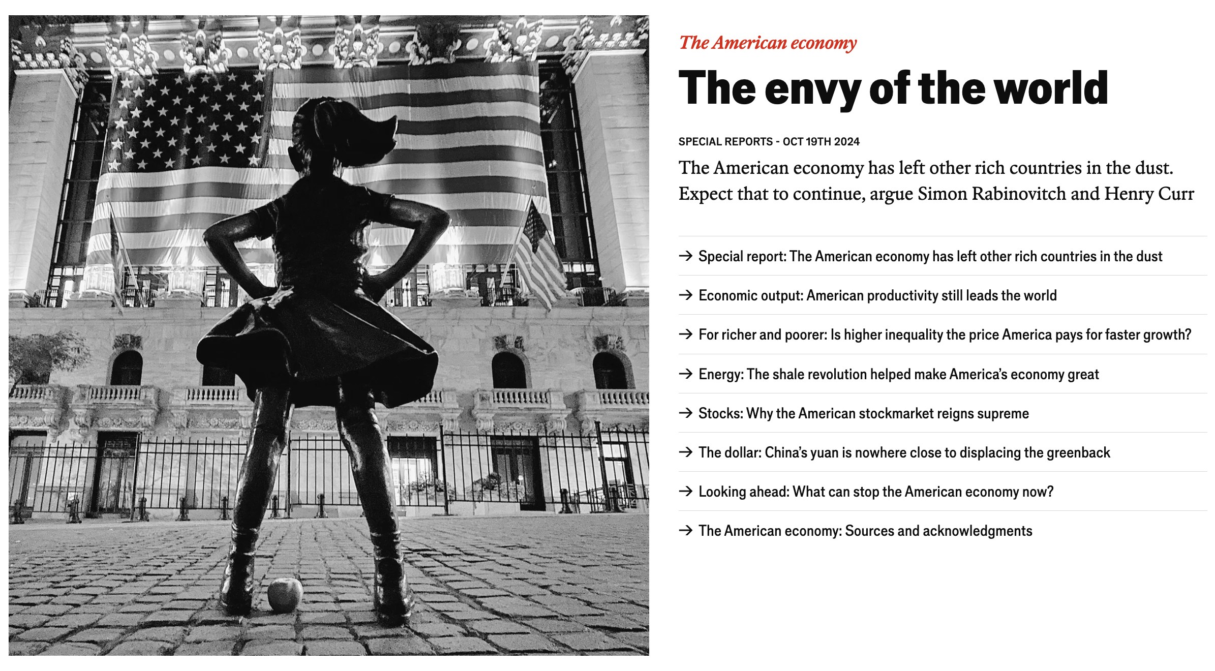The envy of the world