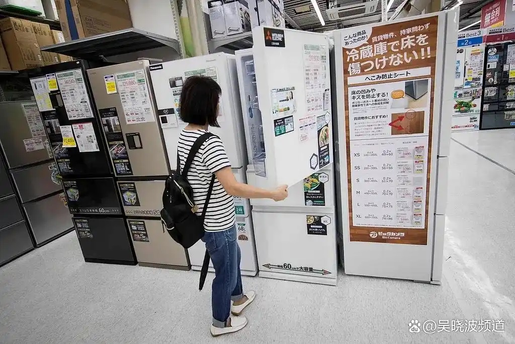 正在挑选冰箱的日本民众