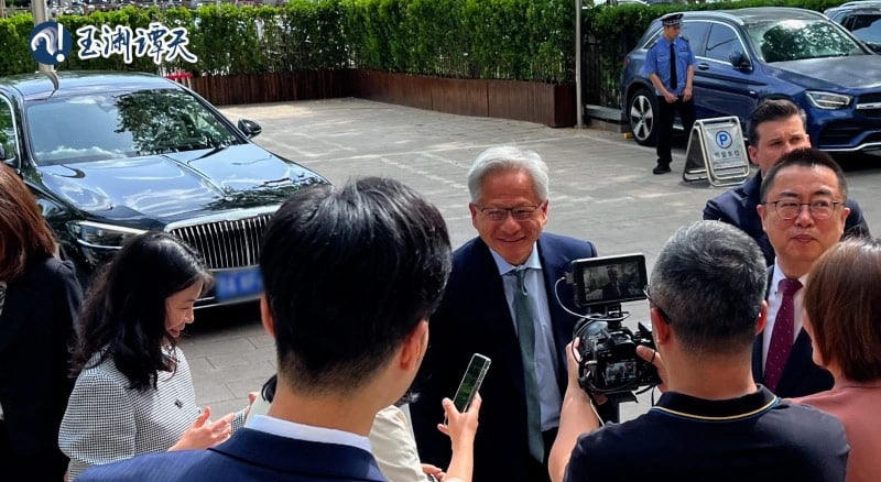4月17日，英伟达CEO黄仁勋抵达北京