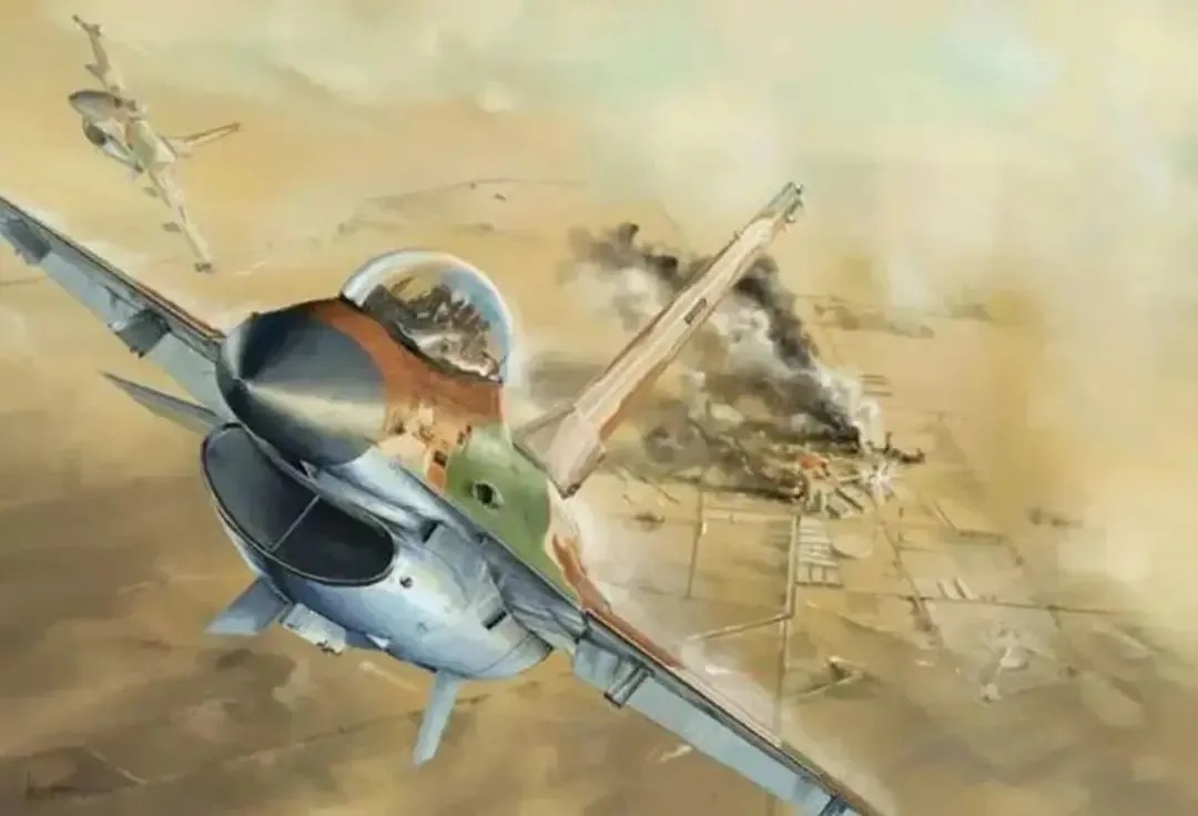 以色列空军出动刚刚获得的8架F-16战斗机