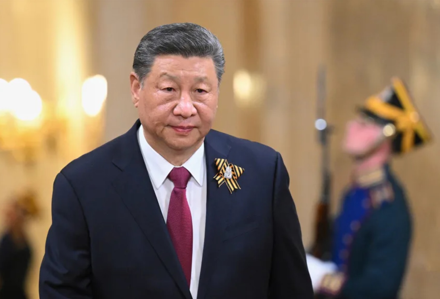 中国国家主席习近平抵达莫斯科克里姆林宫